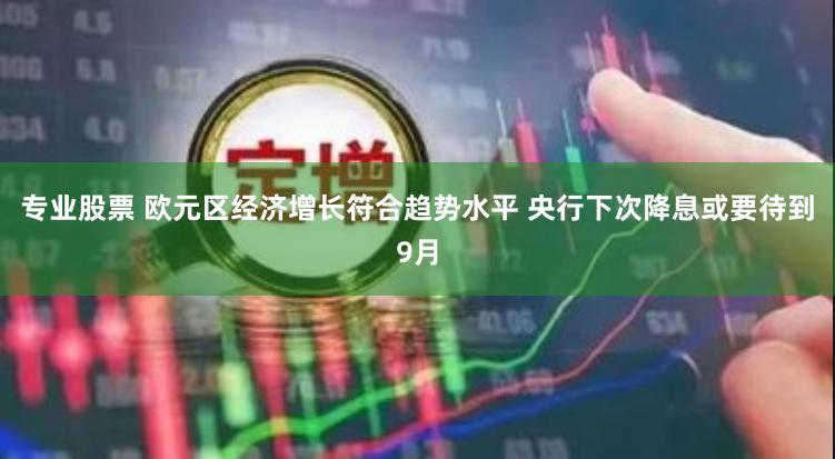 专业股票 欧元区经济增长符合趋势水平 央行下次降息或要待到9月